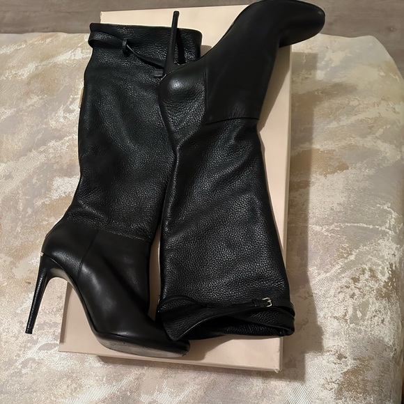Burberry Shoes - Burberry Black Heeled Boots ONLY WORN ONCE